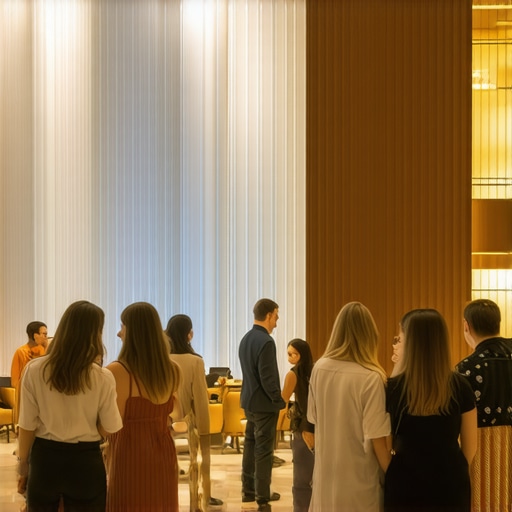 Elegant downtown hotel lounge for groups Group of travelers relaxing in a stylish hotel lounge