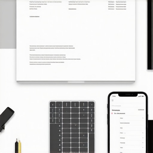 Toolbox for Long-Term Hospitality Success A workspace with hotel contracts, a laptop, and a smartphone displaying hotel deals.